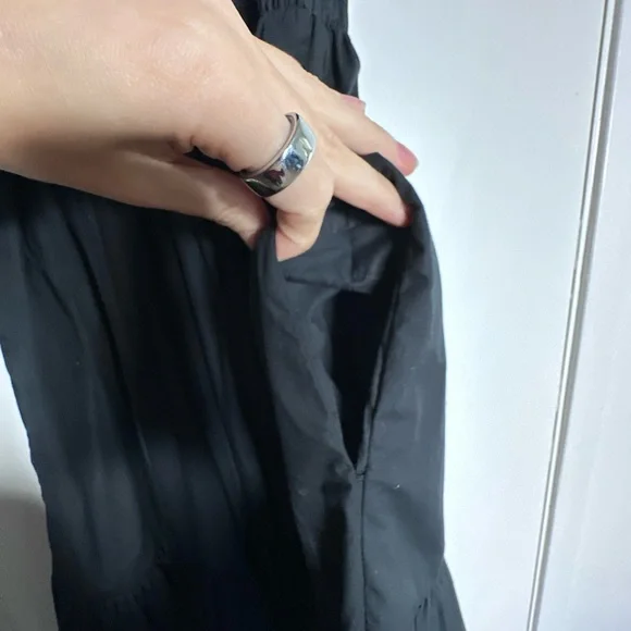 Abercrombie & Fitch Black Smocked Maxi Dress - Picture 5 of 6